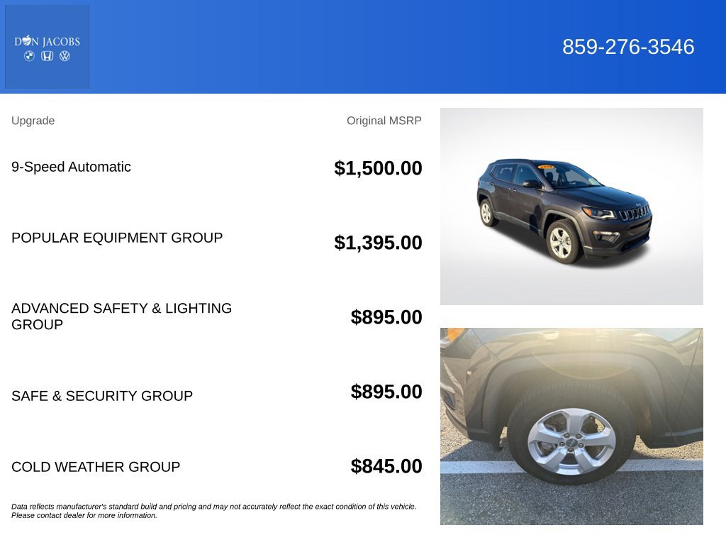 Used 2018 Jeep Compass Latitude w/ Popular Equipment Group AWD/4WD image 6