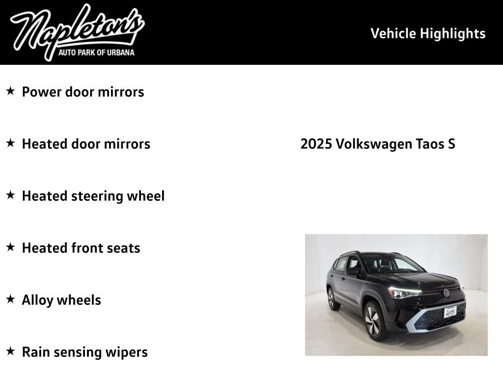 New 2025 Volkswagen Taos S image 16