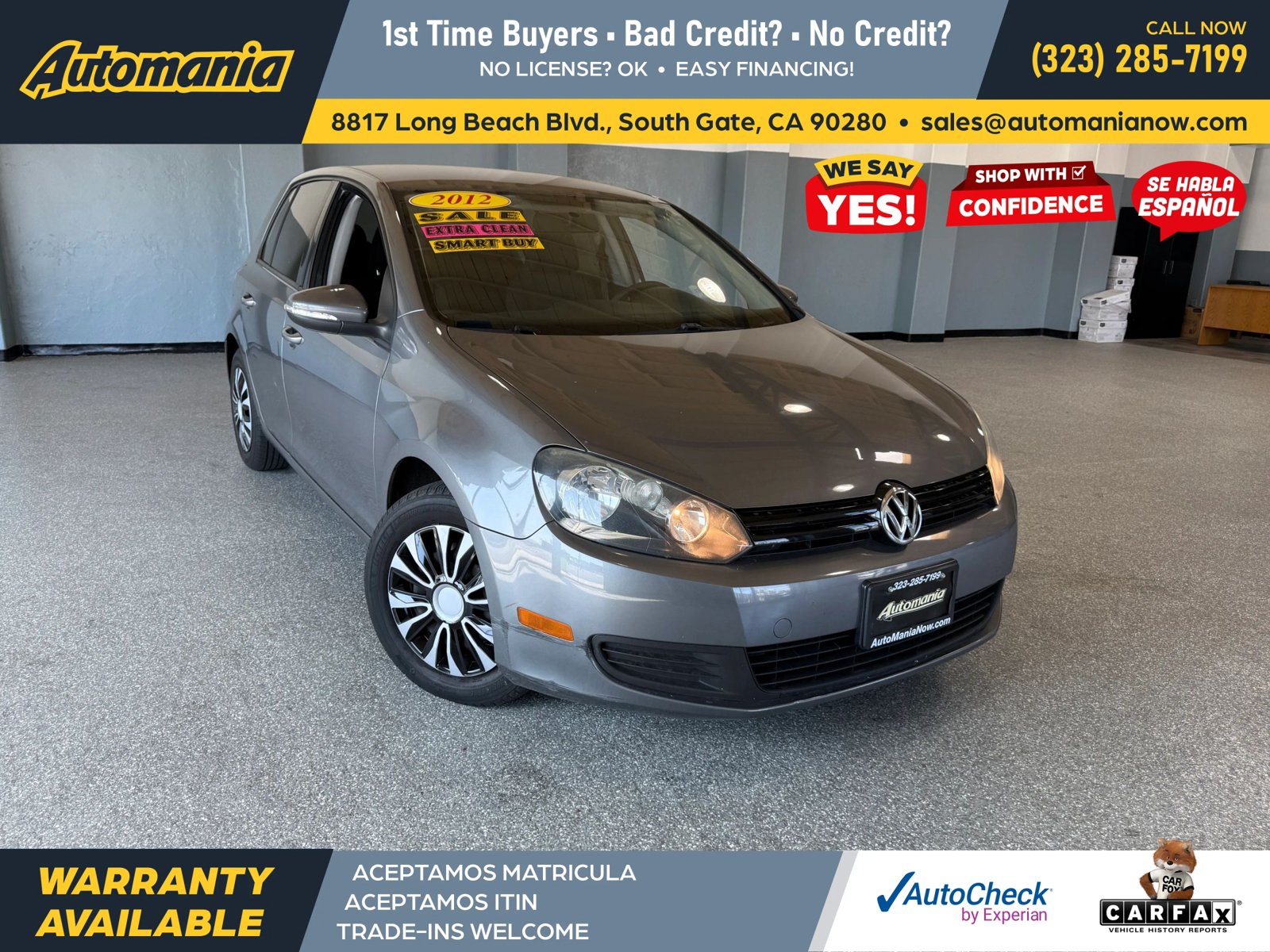 Used 2012 Volkswagen Golf 4-Door