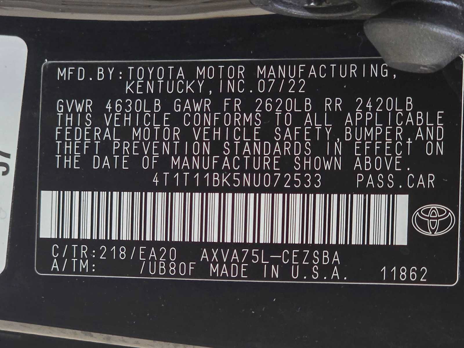 Certified 2022 Toyota Camry SE w/ Cold Weather Package AWD/4WD image 34