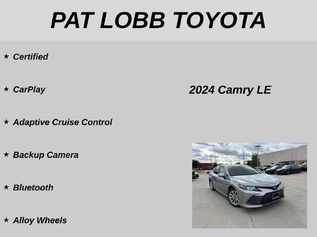 Certified 2024 Toyota Camry LE w/ Convenience Package FWD image 20