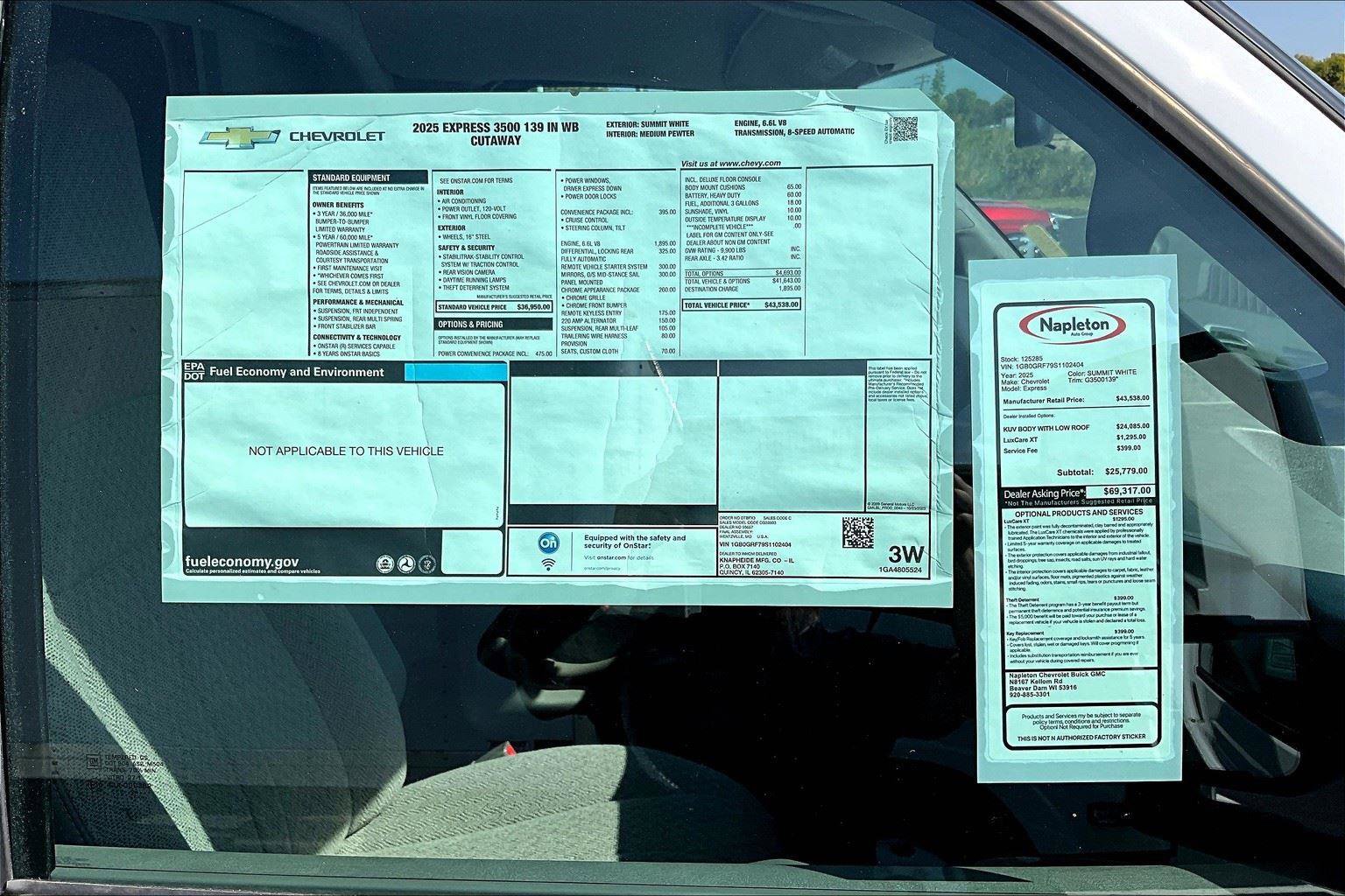 New 2025 Chevrolet Express 3500 w/ Power Convenience Package image 11