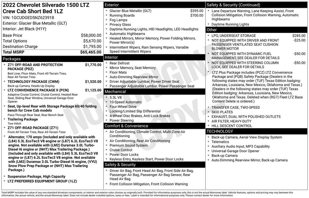 Used 2022 Chevrolet Silverado 1500 LTZ AWD/4WD image 4