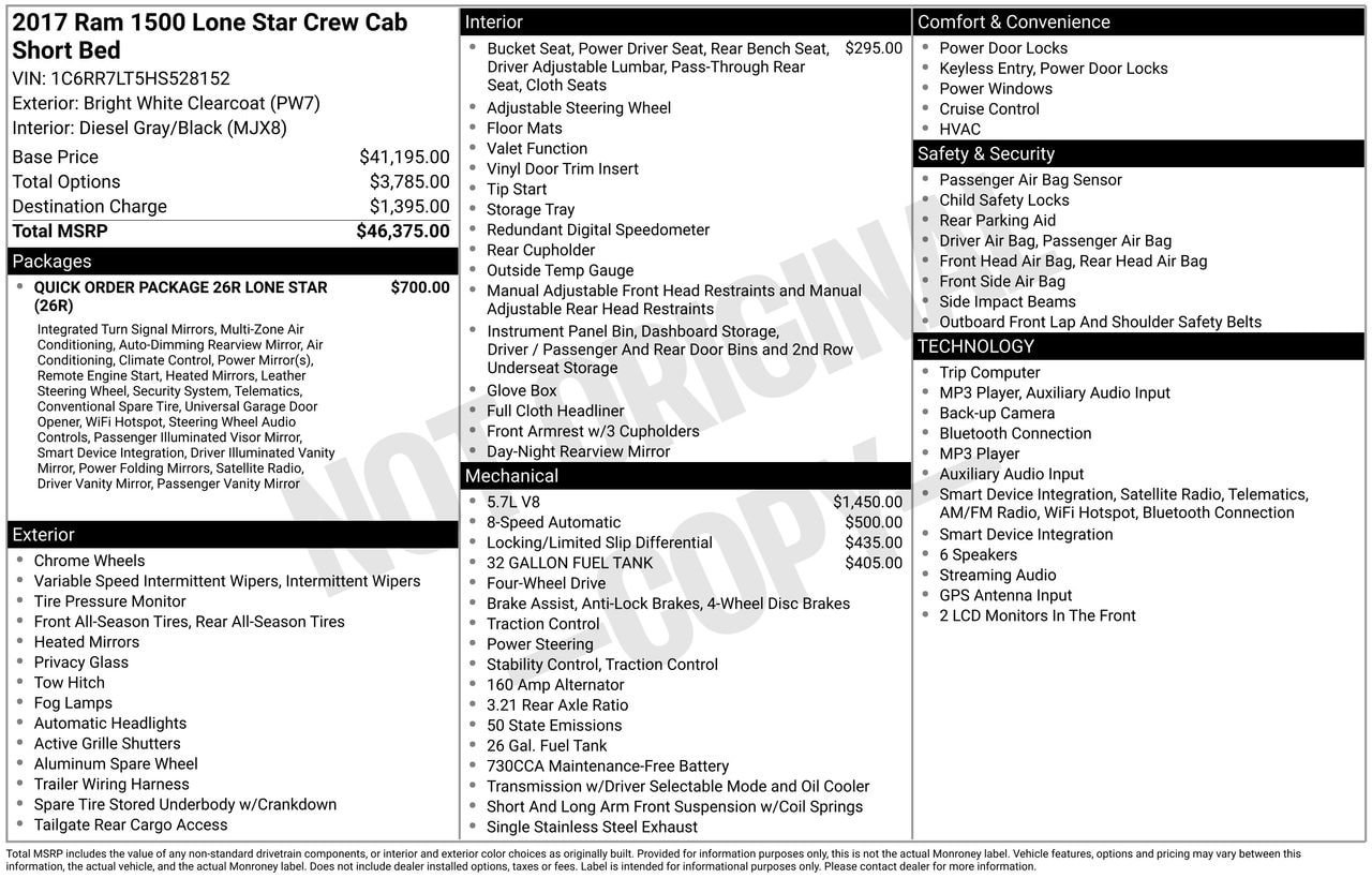 Used 2017 RAM 1500 Lone Star AWD/4WD image 30