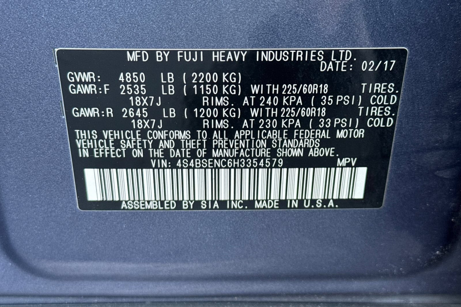 Used 2017 Subaru Outback 3.6R Limited AWD/4WD image 30