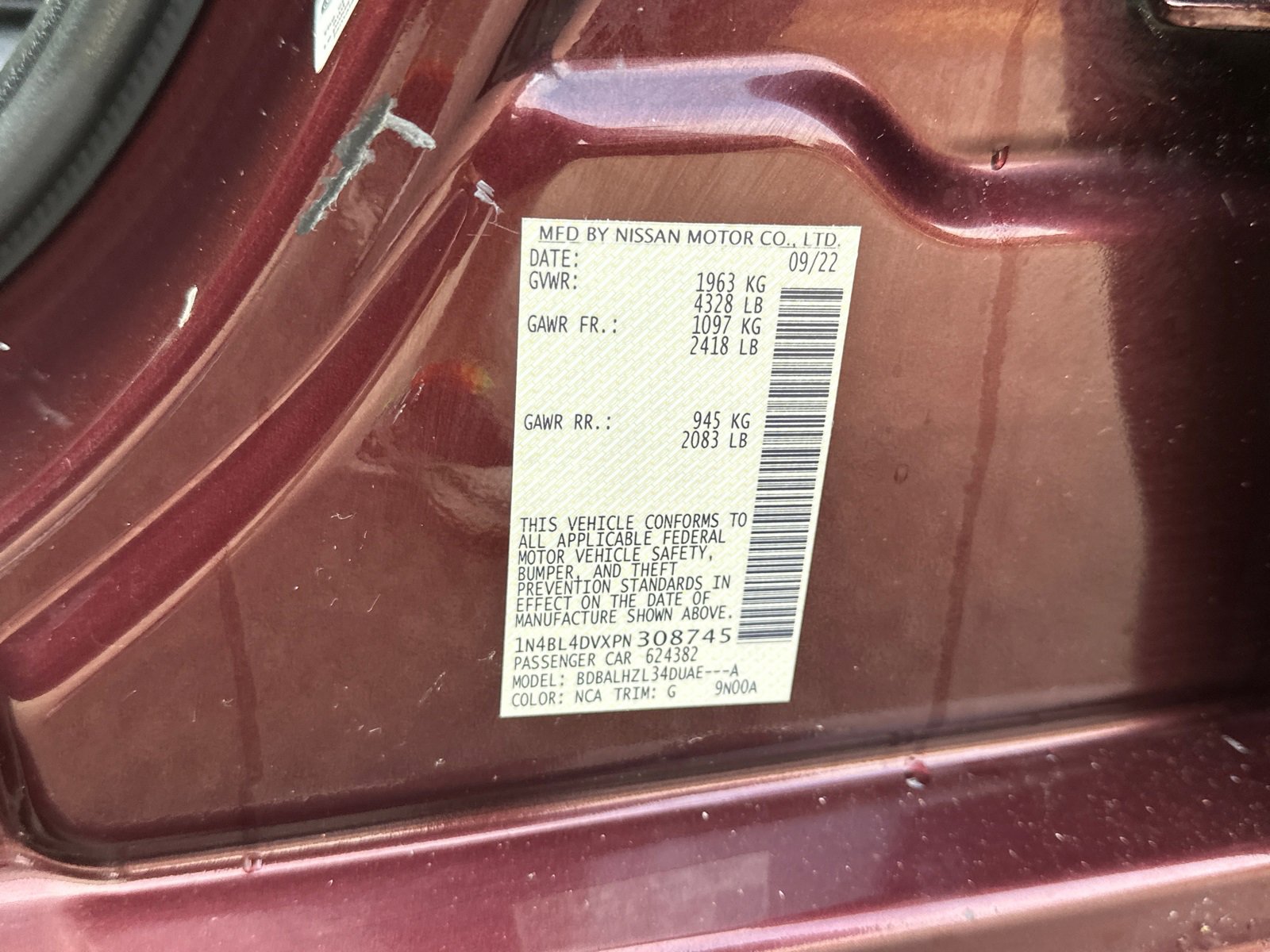 Used 2023 Nissan Altima 2.5 SV w/ SV Premium Package image 35