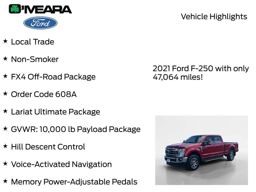 Used 2021 Ford F250 Lariat w/ Lariat Ultimate Package image 8