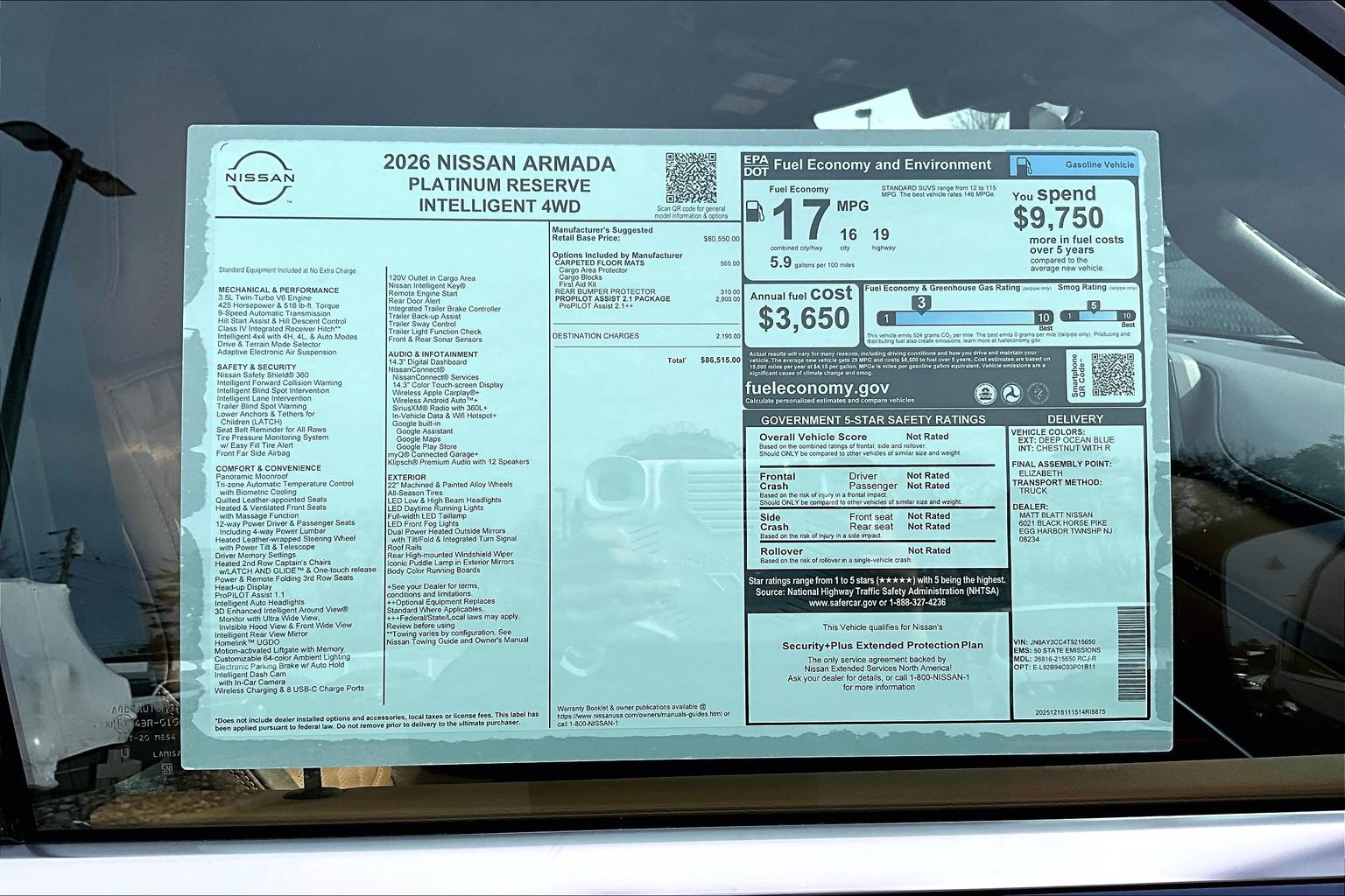 New 2026 Nissan Armada Platinum Reserve AWD/4WD image 9