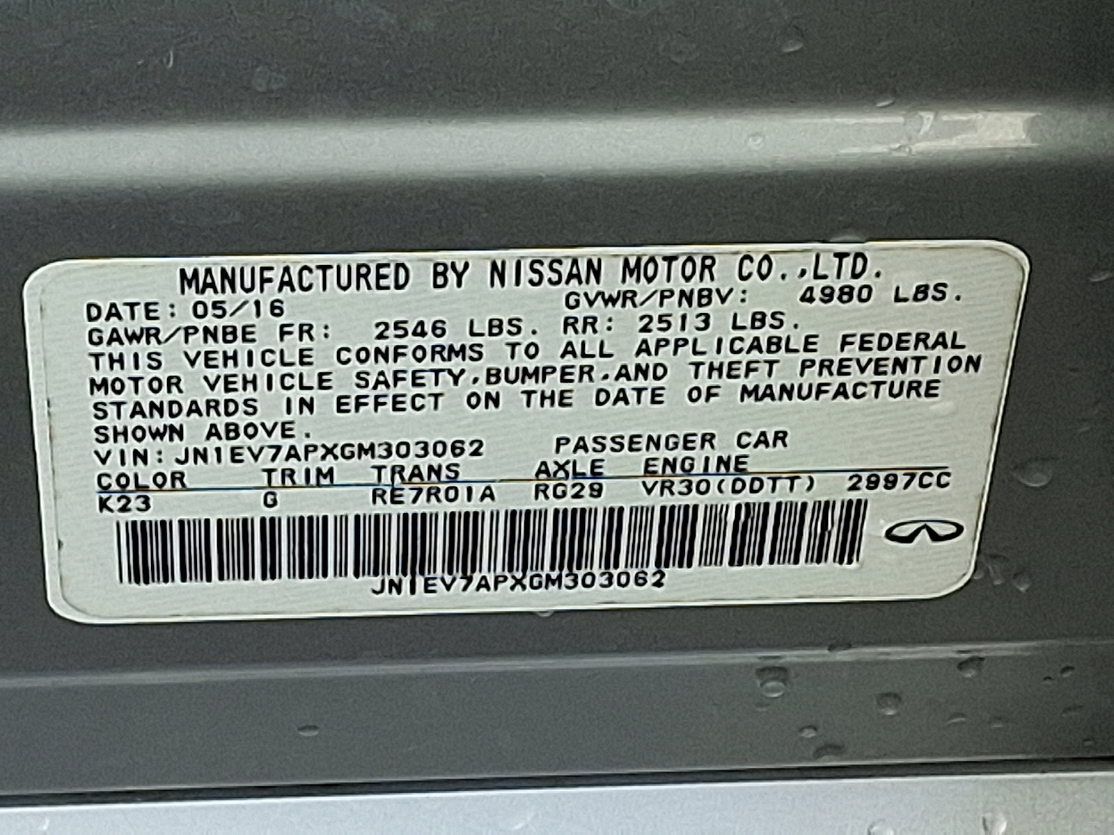 Used 2016 INFINITI Q50 3.0t Premium w/ Driver Assistance Package RWD image 28