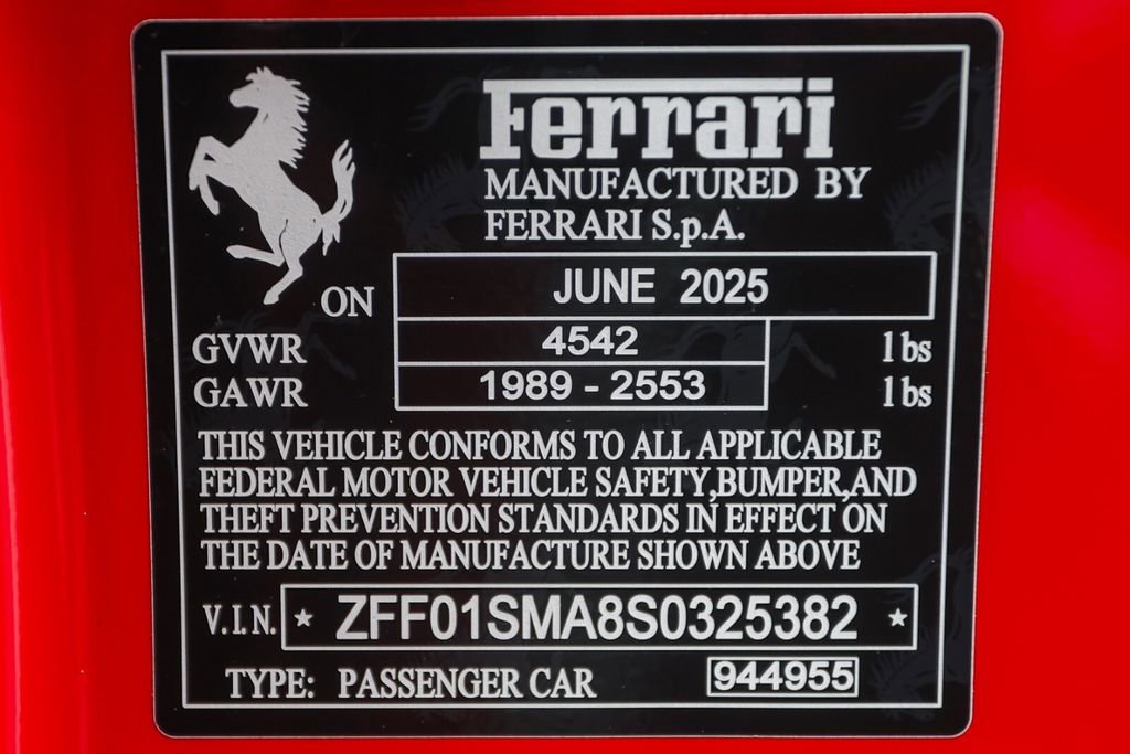 Certified 2025 Ferrari 296 GTS RWD image 56