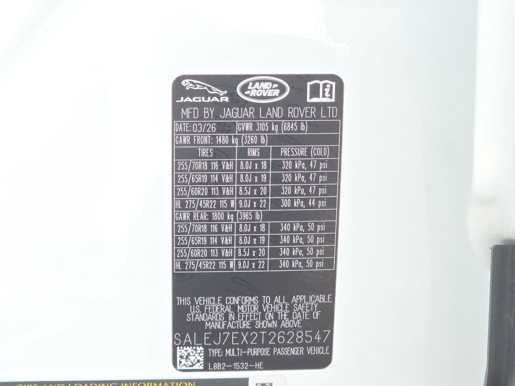 New 2026 Land Rover Defender 110 S AWD/4WD image 36