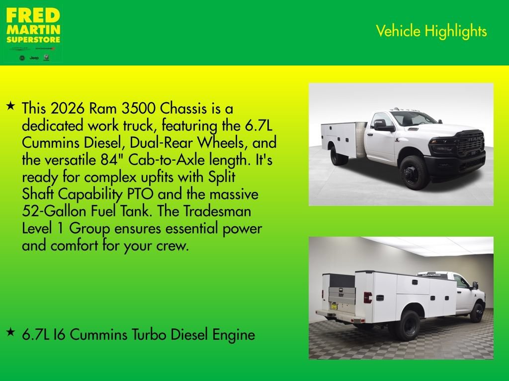 New 2026 RAM 3500 Tradesman RWD image 8