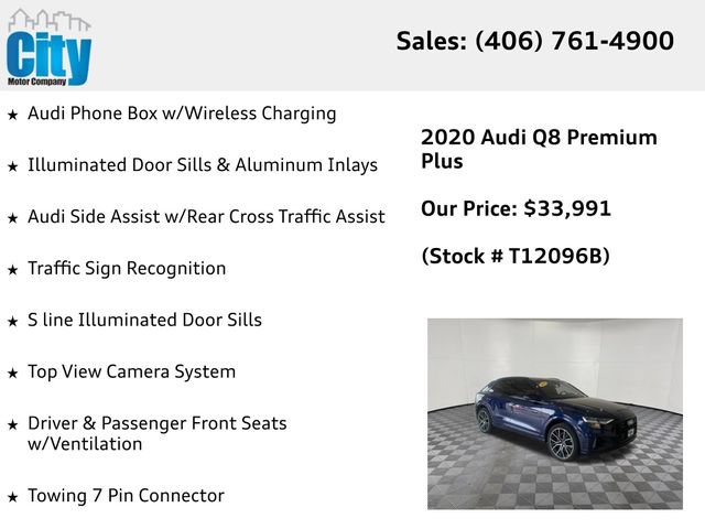 Used 2020 Audi Q8 Premium Plus w/ Premium Plus Package AWD/4WD image 37