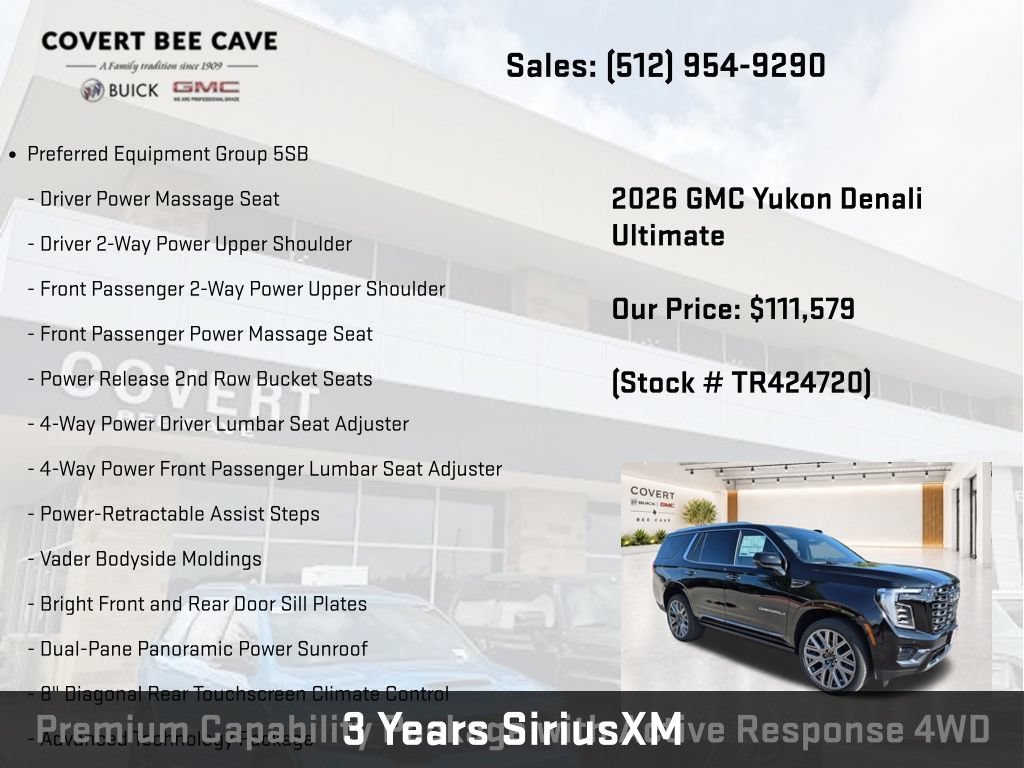 New 2026 GMC Yukon Denali Ultimate AWD/4WD image 10