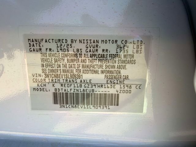 New 2025 Nissan Versa SV w/ Trunk Package image 27