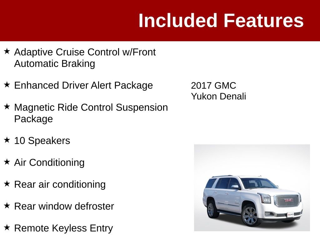 Used 2017 GMC Yukon Denali w/ Open Road Package AWD/4WD image 4