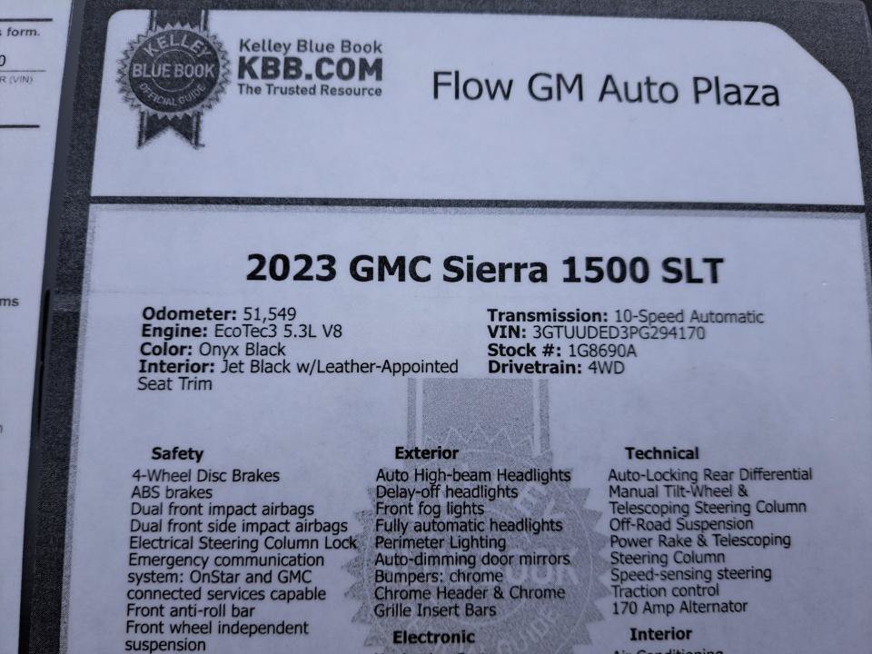 Used 2023 GMC Sierra 1500 SLT w/ SLT Premium Package AWD/4WD image 35