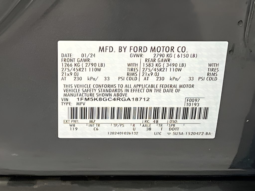 Used 2024 Ford Explorer ST w/ Equipment Group 401A AWD/4WD image 35