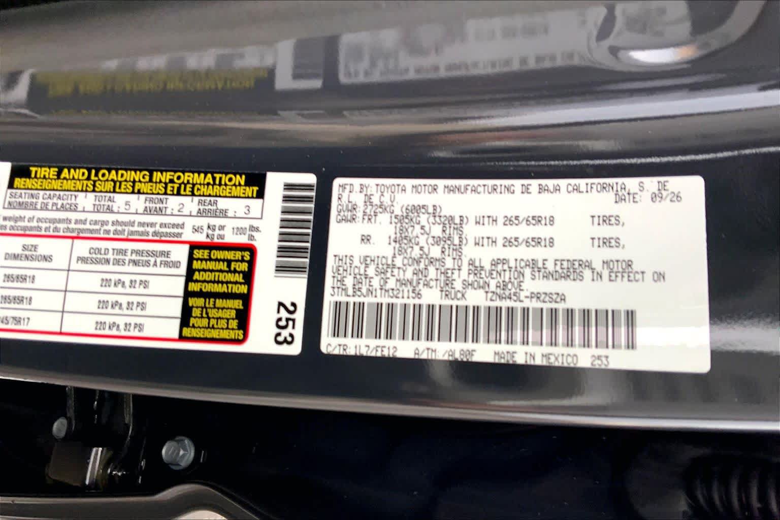 New 2026 Toyota Tacoma TRD Sport AWD/4WD image 21