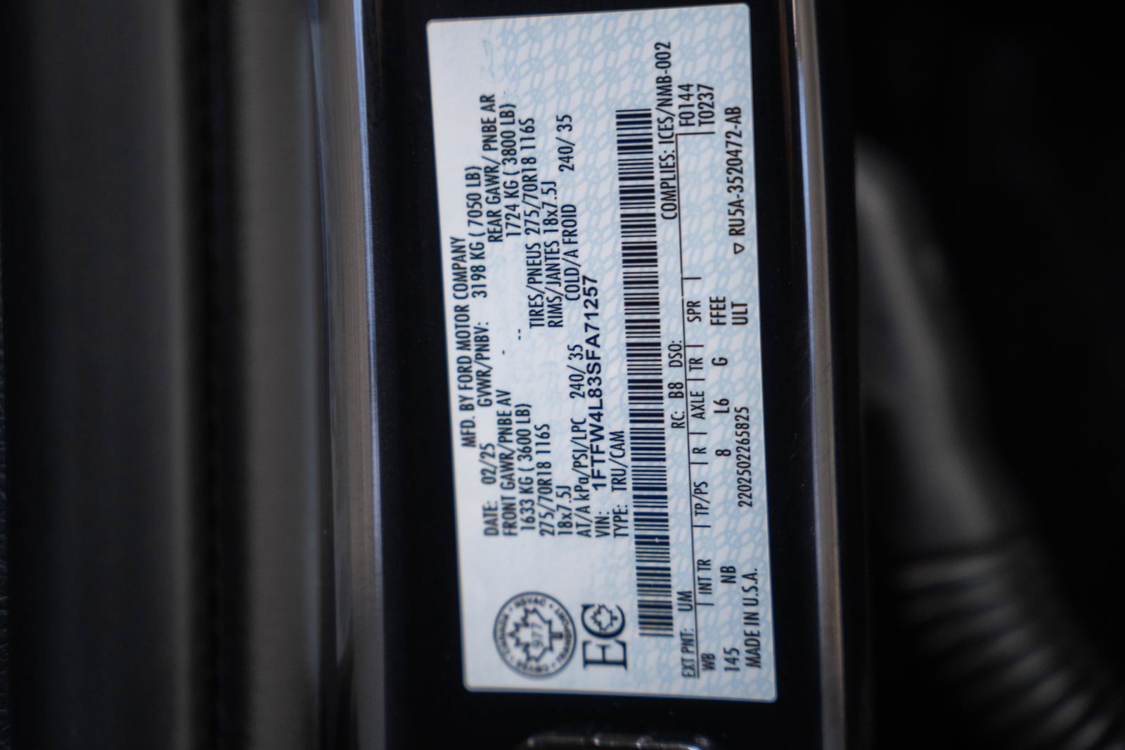 Used 2025 Ford F150 Tremor w/ Equipment Group 402A High AWD/4WD image 43