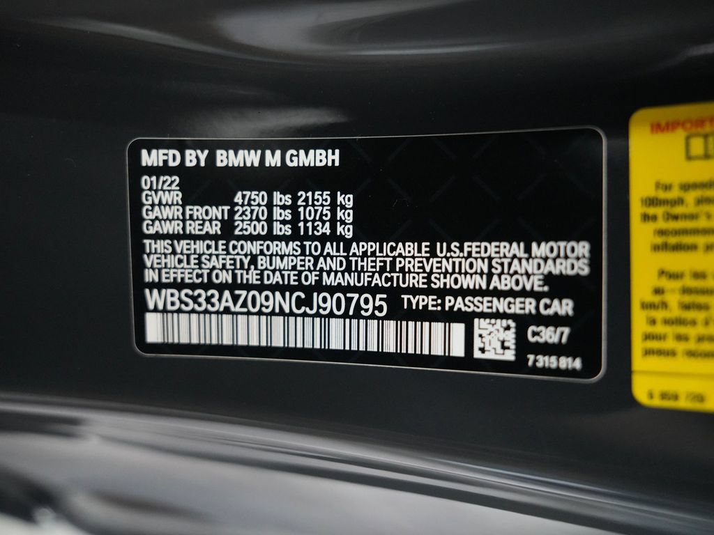 Used 2022 BMW M4 Competition w/ Executive Package RWD image 13
