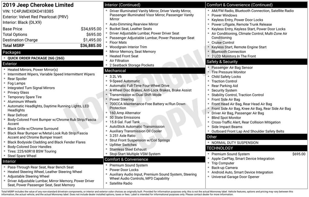 Used 2019 Jeep Cherokee Limited video 2