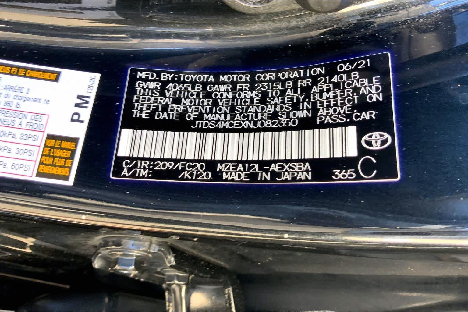 Used 2022 Toyota Corolla SE w/ Carpet Mat Package (TMS) FWD image 37