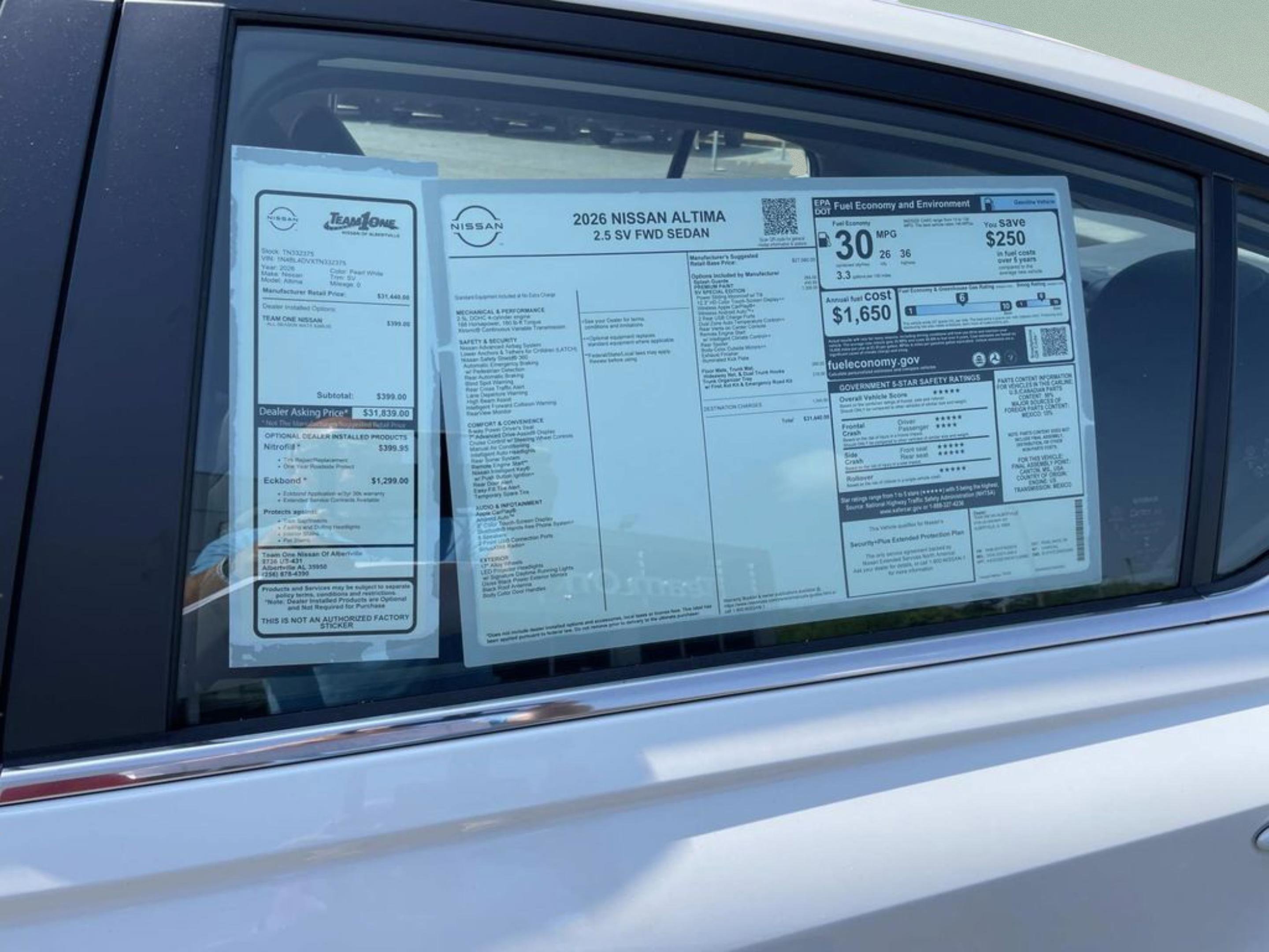 New 2026 Nissan Altima 2.5 SV FWD image 19