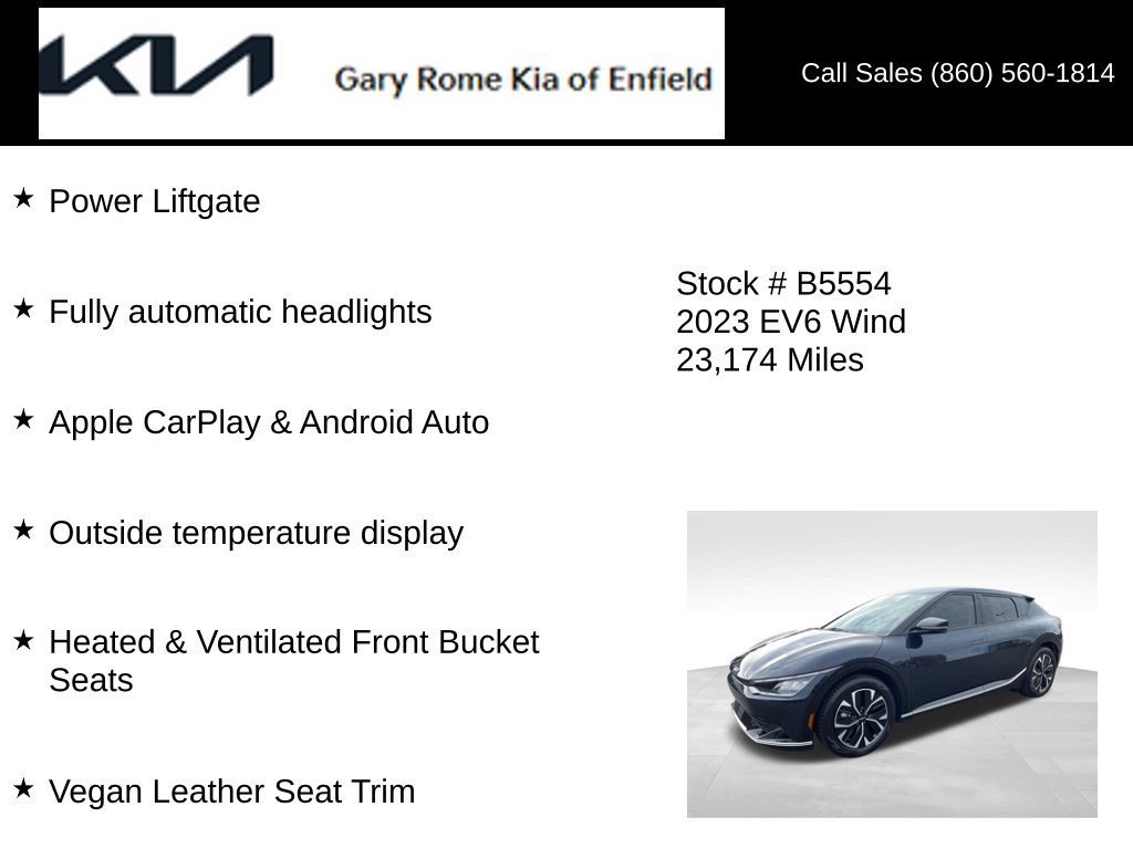 Used 2023 Kia EV6 Wind RWD image 26