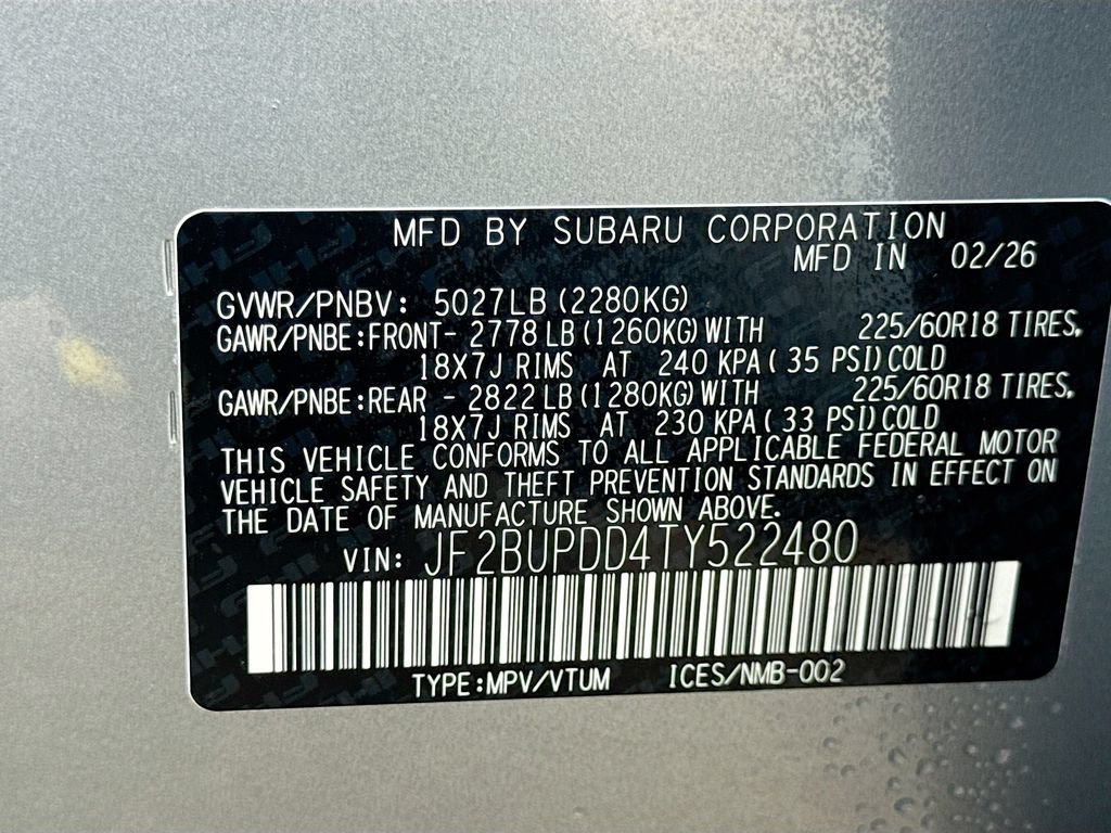 New 2026 Subaru Outback Limited AWD/4WD image 43