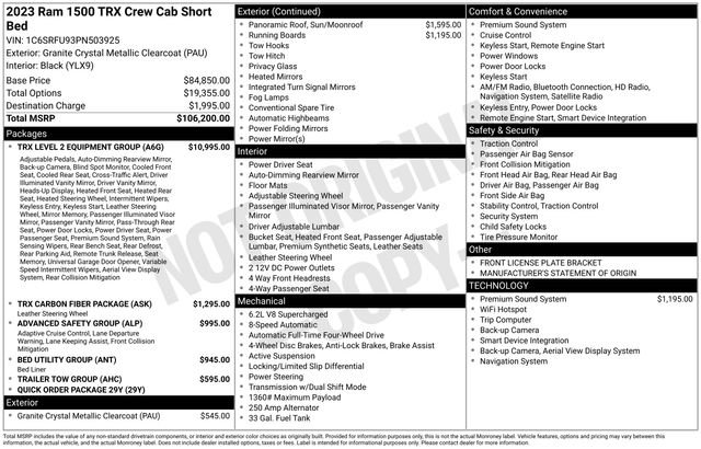 Used 2023 RAM 1500 TRX w/ TRX Level 2 Equipment Group image 33