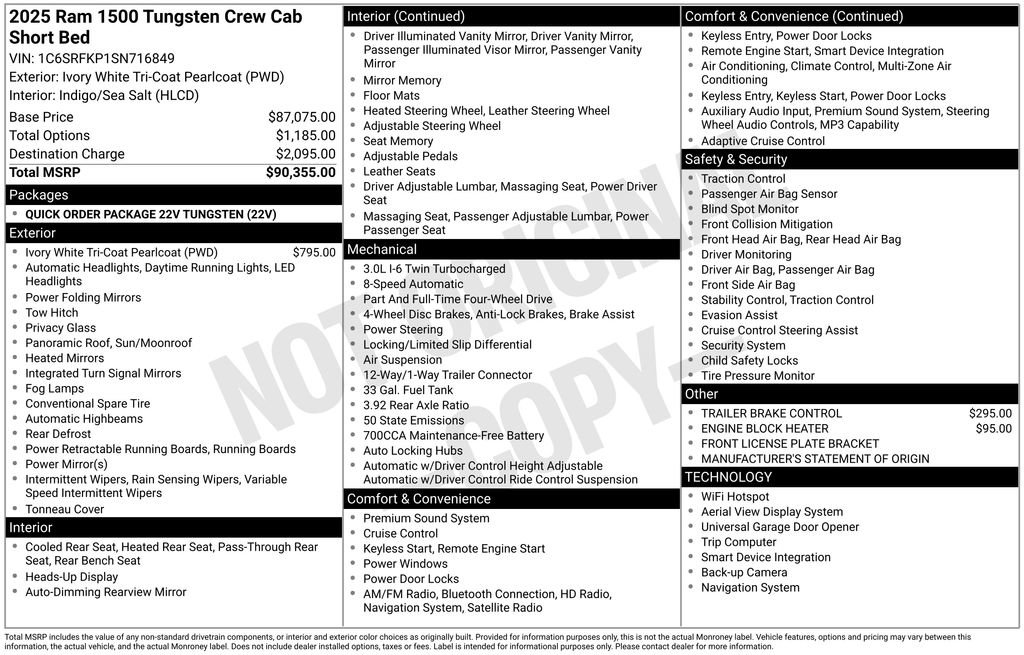 Used 2025 RAM 1500 Tungsten image 20