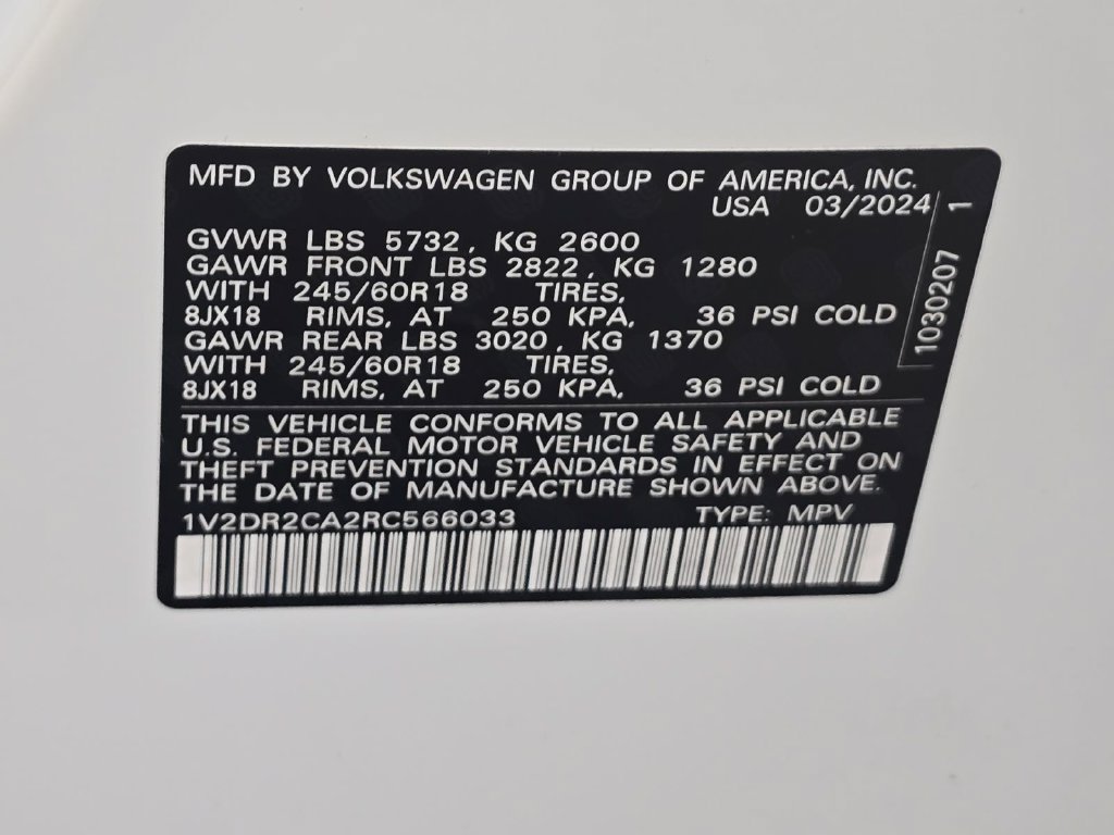 Used 2024 Volkswagen Atlas SE FWD image 28