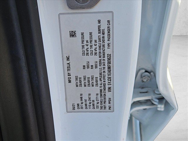 Used 2021 Tesla Model 3 Standard Range Plus RWD image 25