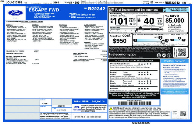 Certified 2024 Ford Escape SE FWD image 6