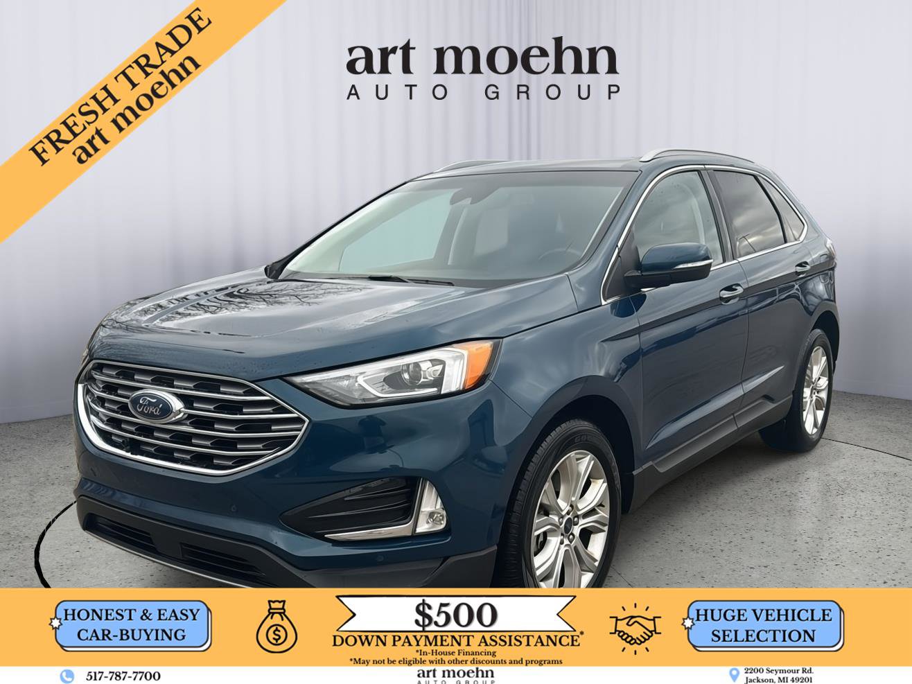 Used 2020 Ford Edge Titanium w/ Class II Trailer Tow Package image 1