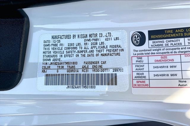 New 2026 Nissan Z Sport image 8