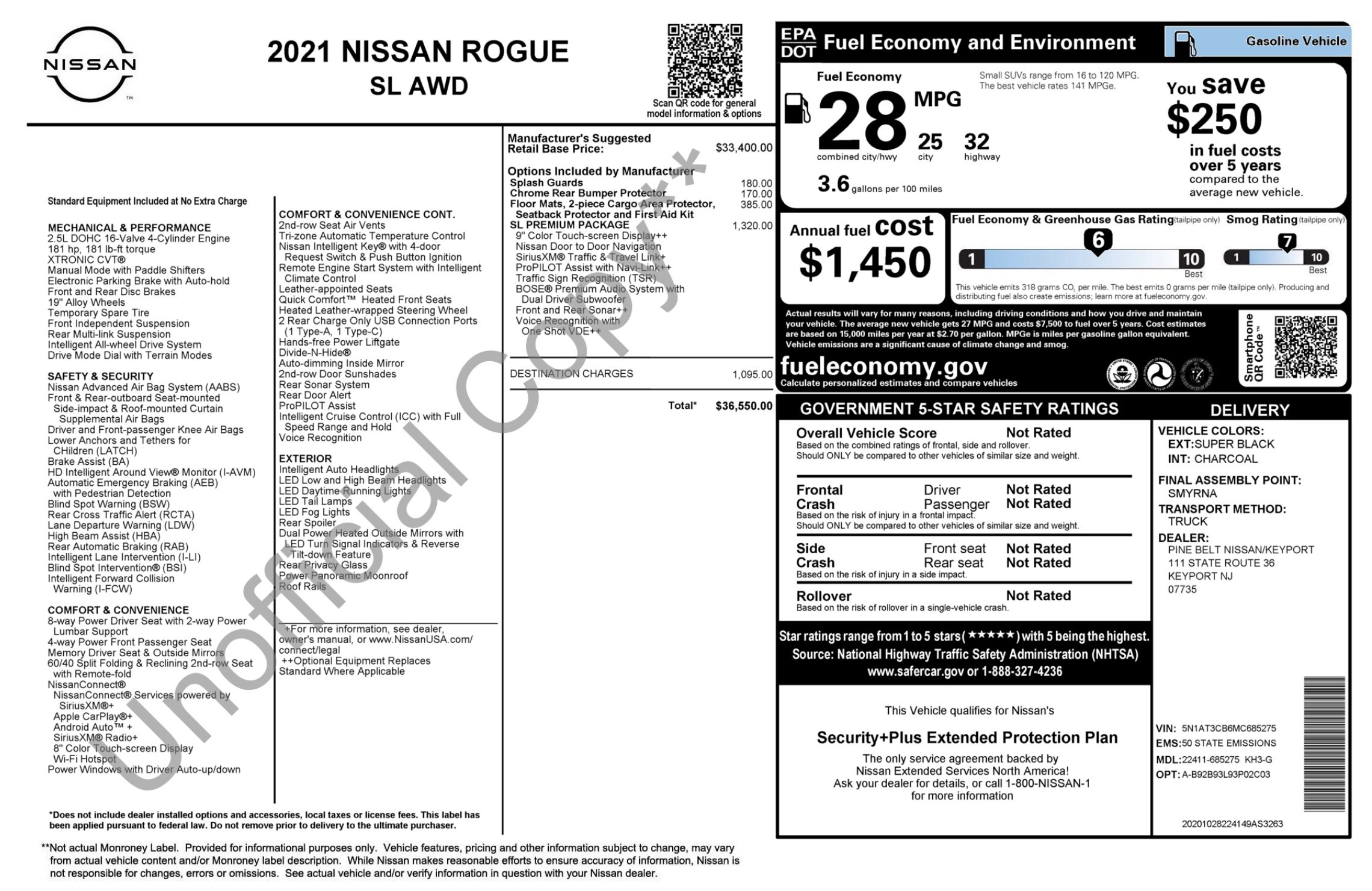 Used 2021 Nissan Rogue SL w/ Premium Package AWD/4WD image 5