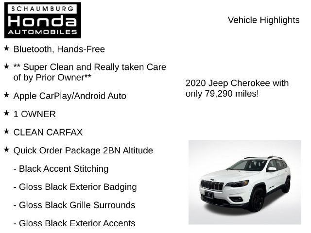 Used 2020 Jeep Cherokee Latitude Plus AWD/4WD image 8