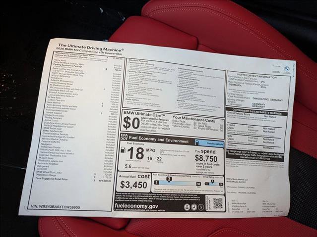 New 2026 BMW M4 xDrive Competition w/ Parking Assistance Package image 18