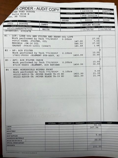 Used 2023 Toyota Camry LE image 15