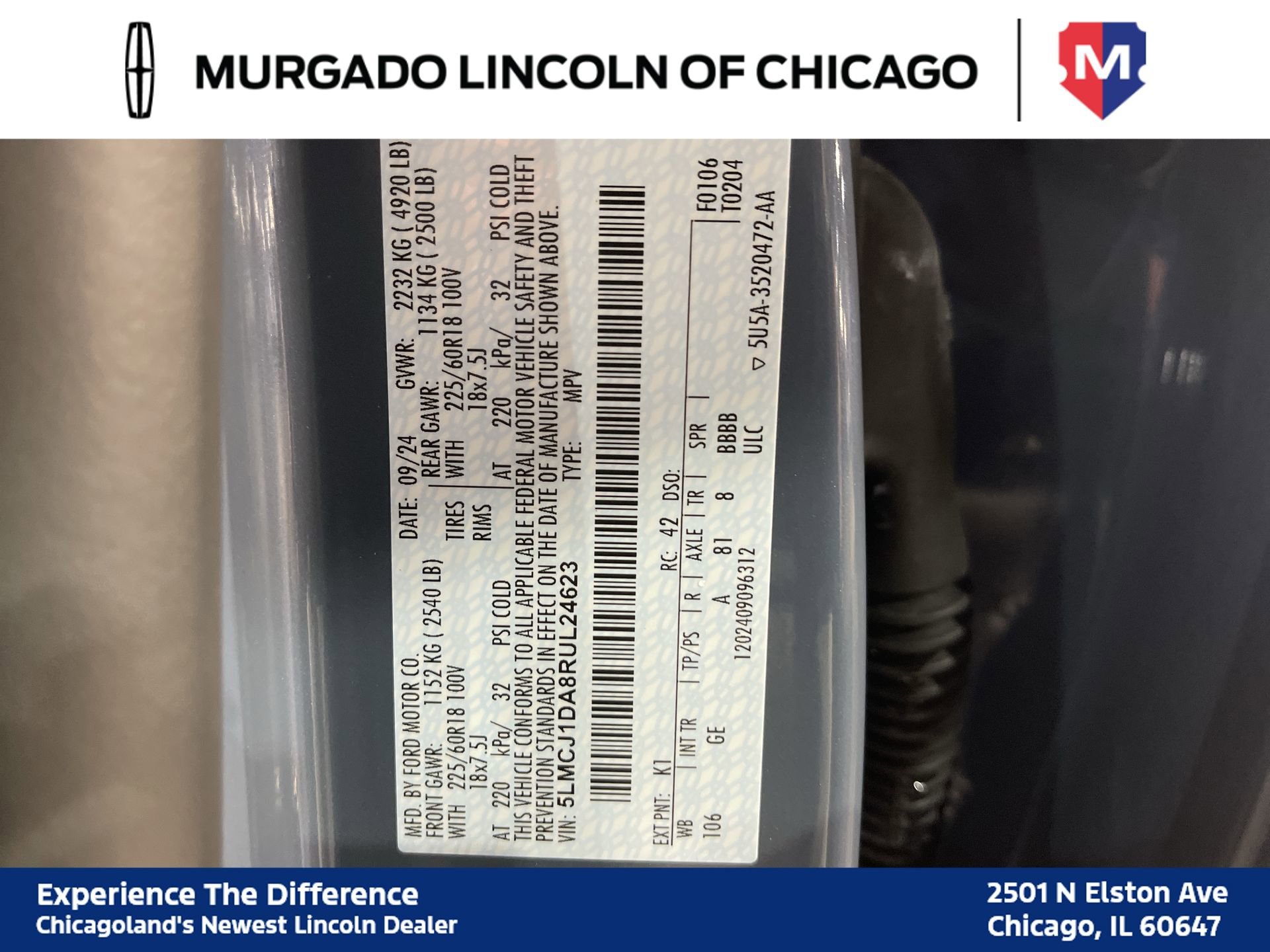 Used 2024 Lincoln Corsair AWD w/ Equipment Group 101A image 13