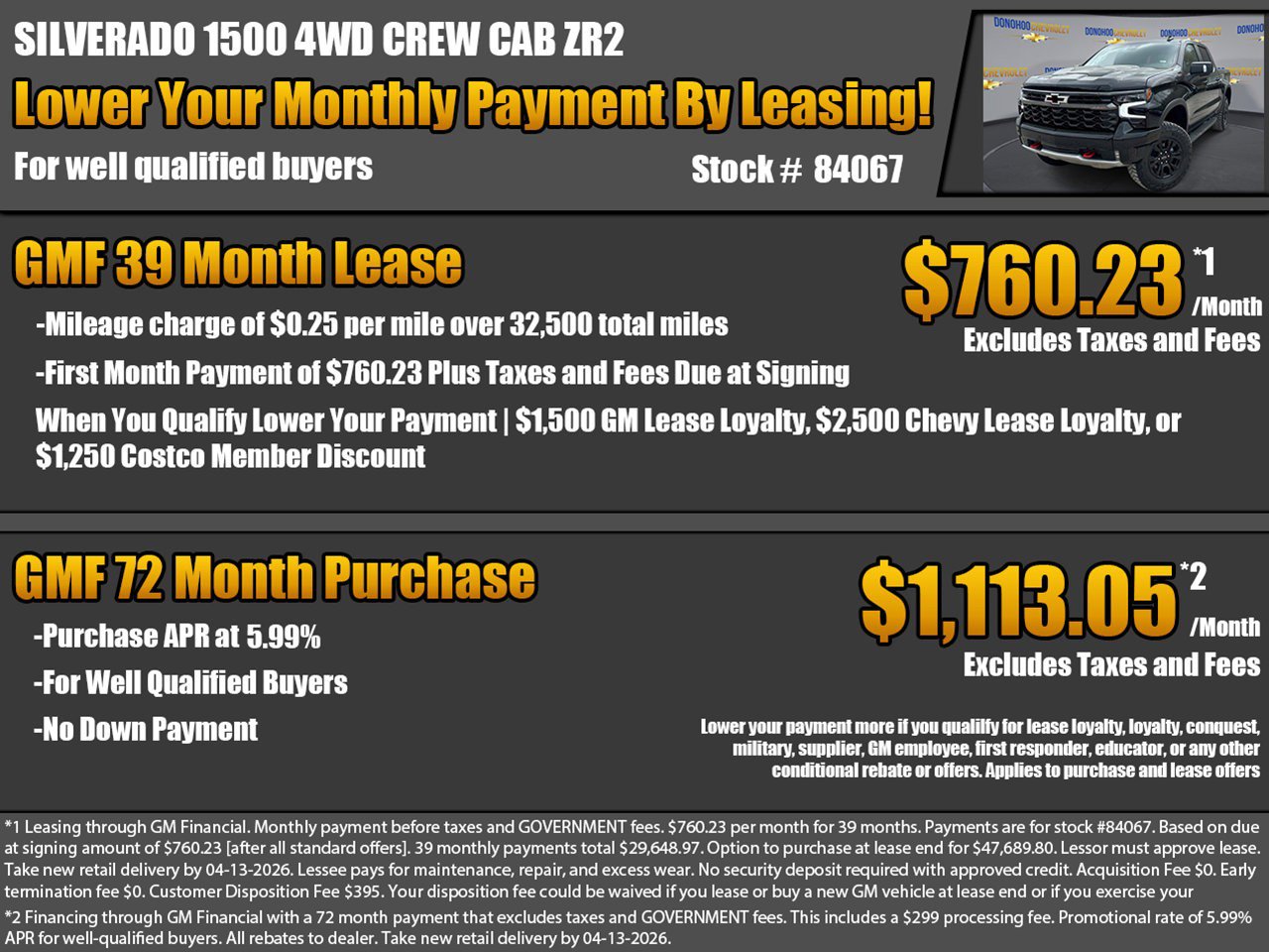 New 2026 Chevrolet Silverado 1500 ZR2 image 2