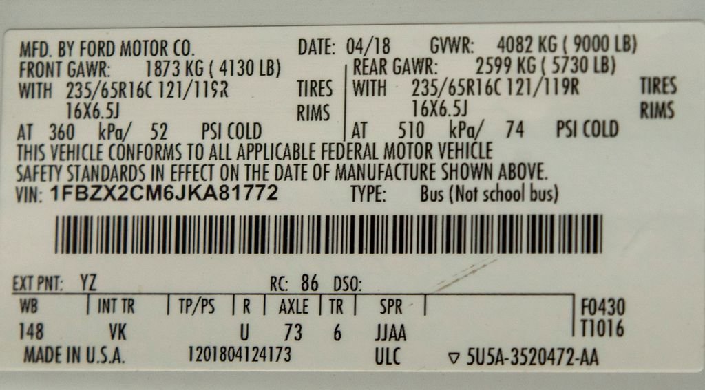 Used 2018 Ford Transit 350 XL image 26