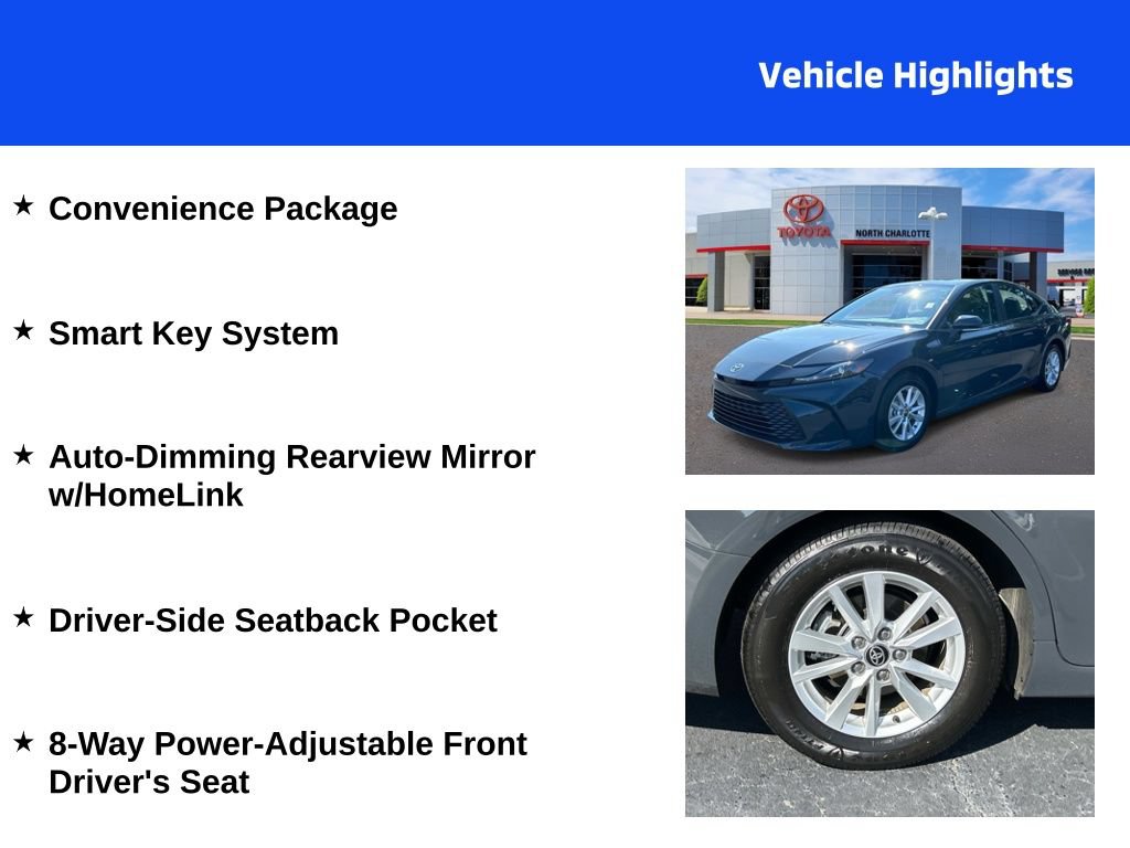 Used 2025 Toyota Camry LE w/ Convenience Package FWD image 4