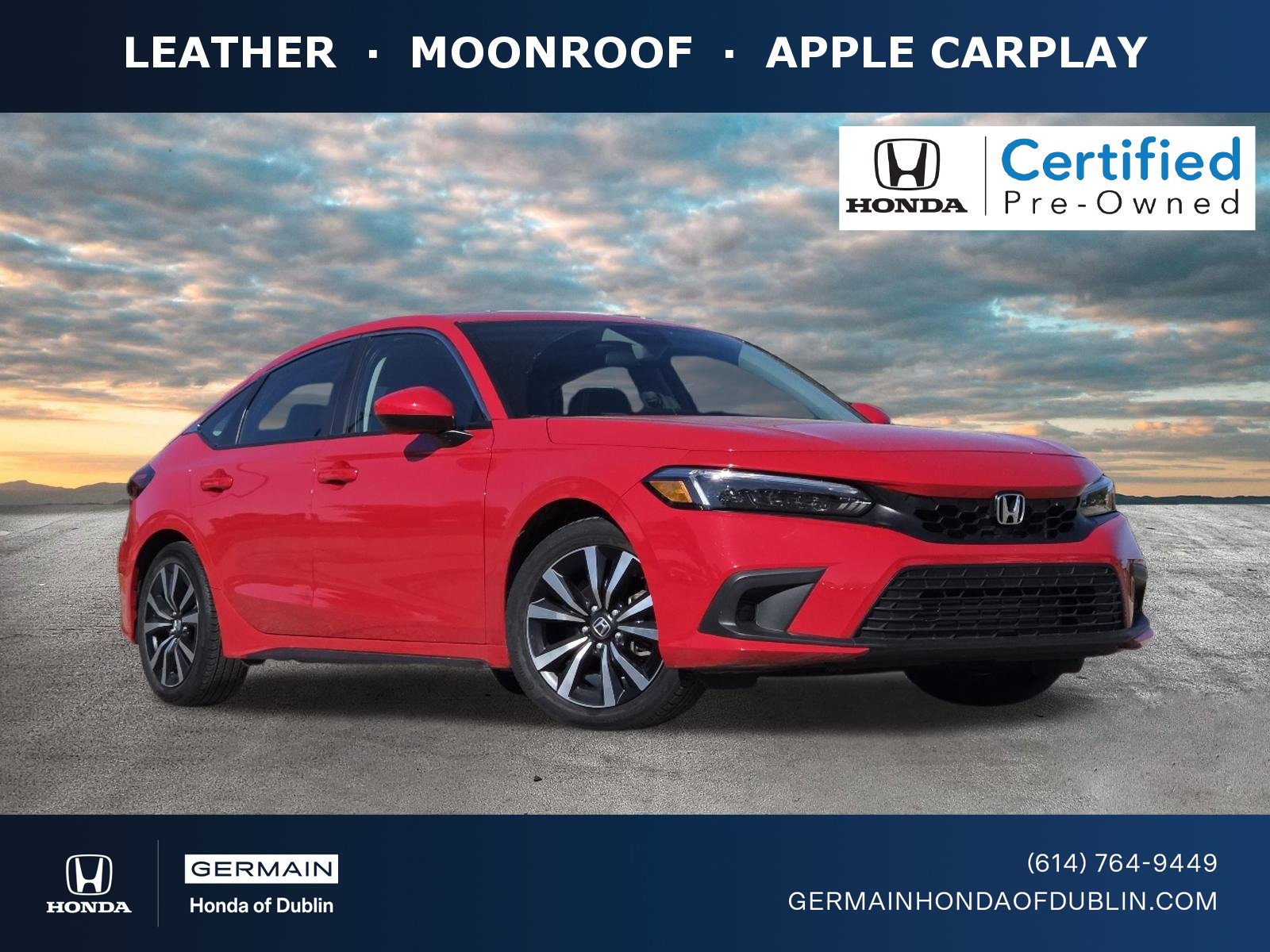 Certified 2023 Honda Civic EX-L