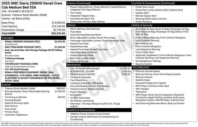 Certified 2025 GMC Sierra 2500 Denali w/ Denali Reserve Package AWD/4WD image 7