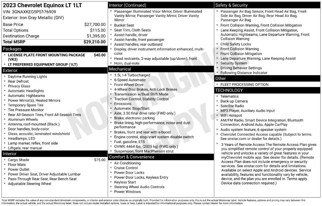 Used 2023 Chevrolet Equinox LT FWD image 8