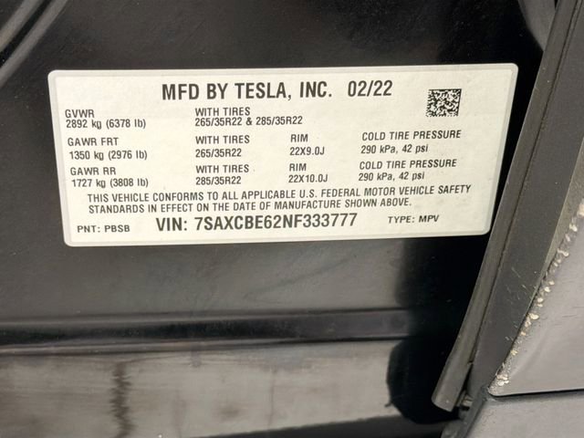 Used 2022 Tesla Model X Plaid image 24