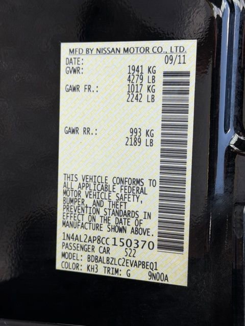 Used 2012 Nissan Altima 2.5 SL w/ 2.5SL Pkg FWD image 20